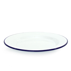 Falcon Enamelware Rim Dinner Plate, 26cm