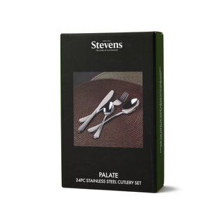 Stevens Palate Stainless Steel Cutlery Set, 24 Piece