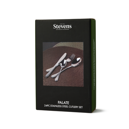 Stevens Palate Stainless Steel Cutlery Set, 24 Piece