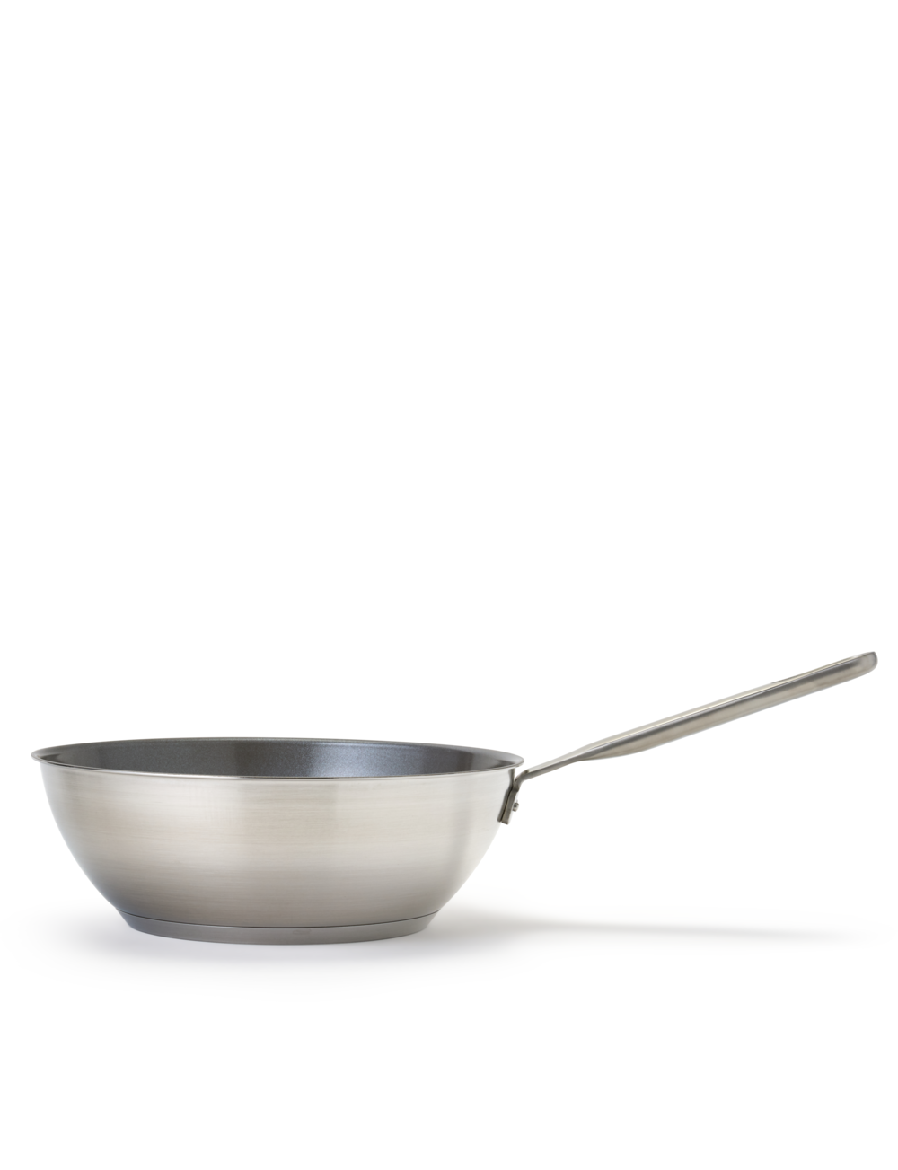 Fiskars Norden Stainless Steel Non-stick Wok, 28cm - David Mellor
