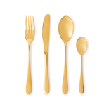 Stevens Aurelia Cutlery Set, 16-piece, Gold Tone