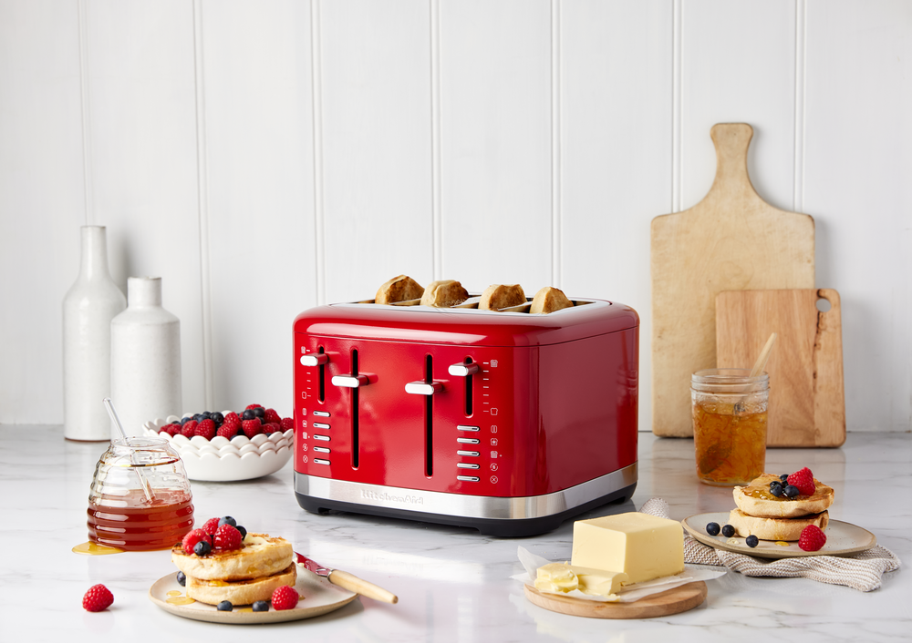 Kitchenaid Kmt4109 Slice Toaster, Empire Red Stevens