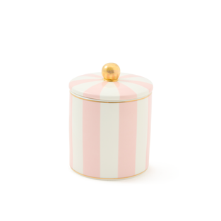 Cristina Re Stripe Soy Candle, Strawberry Champagne
