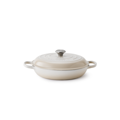 Le Creuset Signature Shallow Casserole, 26cm, Meringue
