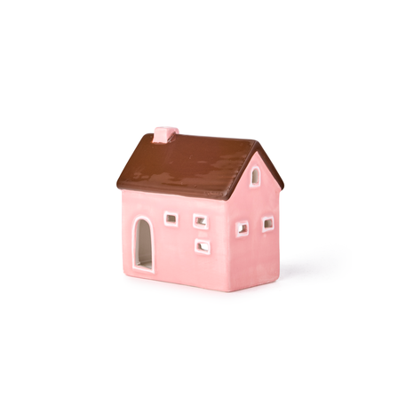 Celebrate Christmas House, 9cm, Pink