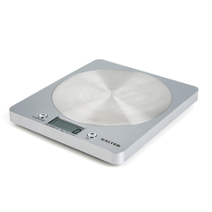Salter Electronic Disc Scales, Silver in Silver