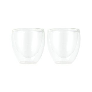 Bodum Pavina Double Wall Glass, Set Of 2, 80ml