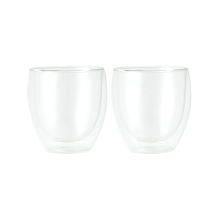 Bodum Pavina Double Wall Glass, Set Of 2, 250ml