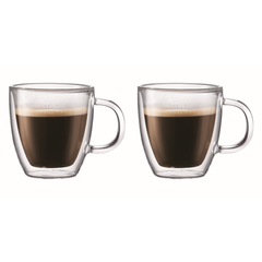 Bodum Bistro Double Wall Mug, Set Of 2, 300ml