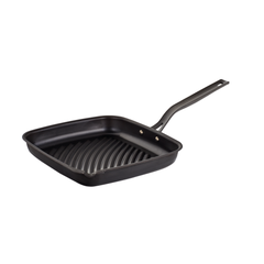 Capital Kitchen Impact Carbon Steel Grill Pan, 26x28cm in Black