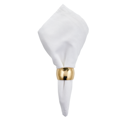Momento Napkin Ring Beaten, Gold in Gold