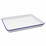 Falcon Enamelware Baking Tray, 30cm in White