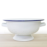 Falcon Enamelware Colander, 24cm in White
