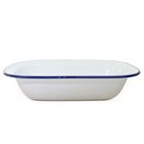 Falcon Enamelware Pie Dish, Medium, 20cm in White