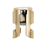 Stevens Social Club Champagne Stopper, Gold in Gold