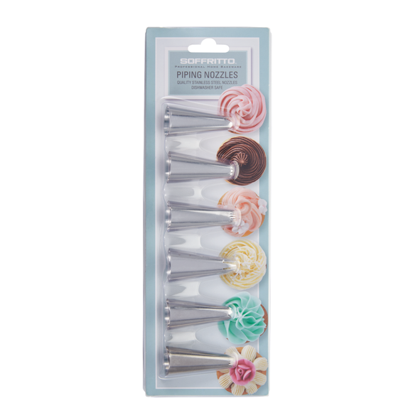 Soffritto Piping Nozzles, Set Of 6