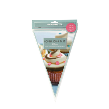 Soffritto Professional Bake Double Icing Bags, 20 Piece, 30cm
