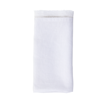 Momento Hampton Napkin, White, 45cm in White