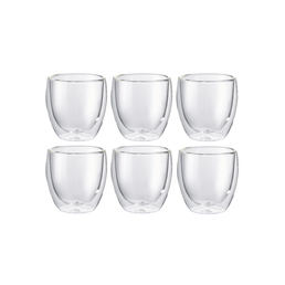 Bodum Pavina Double Wall Glasses, Set Of 6, 250ml Stevens