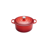 Le Creuset Round Casserole, Cerise, 26cm in Red