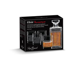 Luigi Bormioli Elixir Decanter & Dof, 5 Piece Set