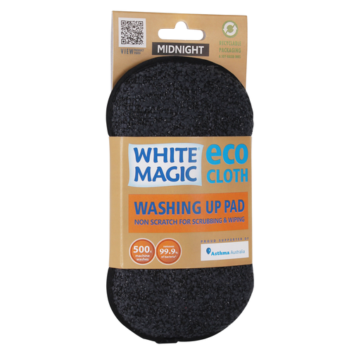 White Magic Eco Cloth Washing Up Pad, Midnight
