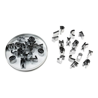 Soffritto Alphabet & Numbers Cutters, 36 Piece