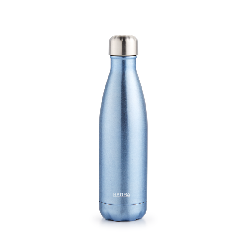 Hydra Double Wall Bottle, Metallic Blue, 500ml in Blue