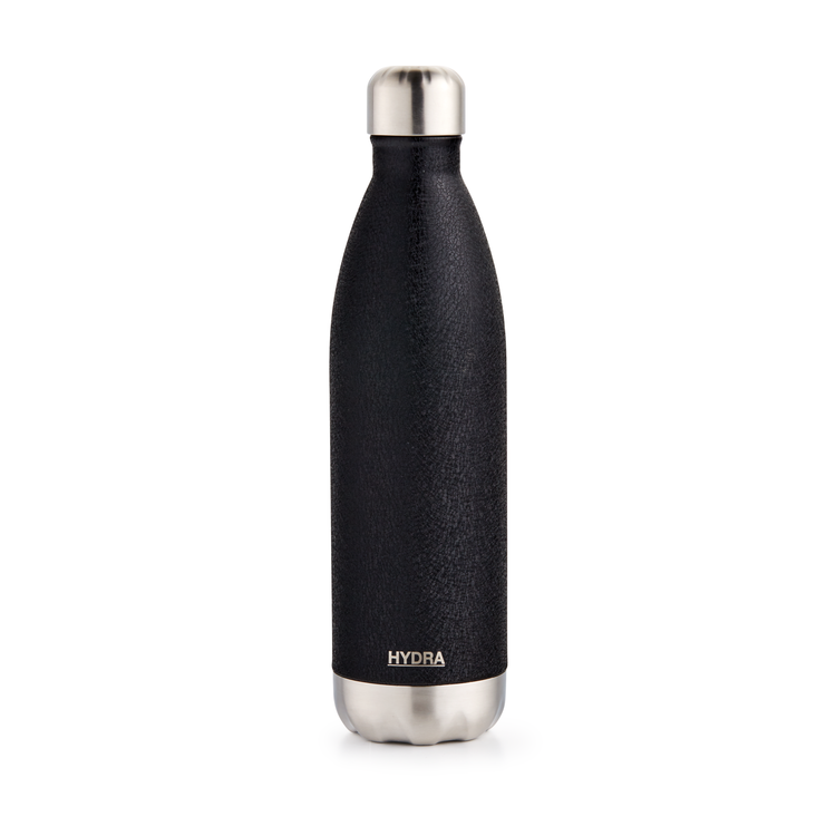 Hydra Double Wall Bottle, Black Textured, 750ml in Black