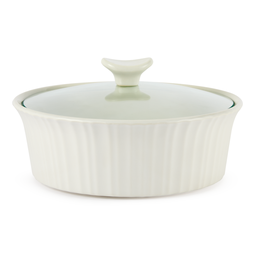 Corningware French White 2.5qt/2.35L Oval Ceramic Casserole Bakeware Dish w/ Lid