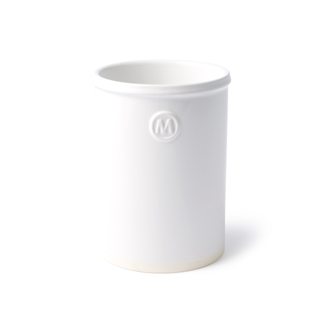 Momento Maison Utensil Jar, White, 17cm in White