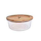 Agee Glass Container With Bamboo Lid, 650ml