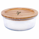 Agee Glass Container With Bamboo Lid, 1300ml