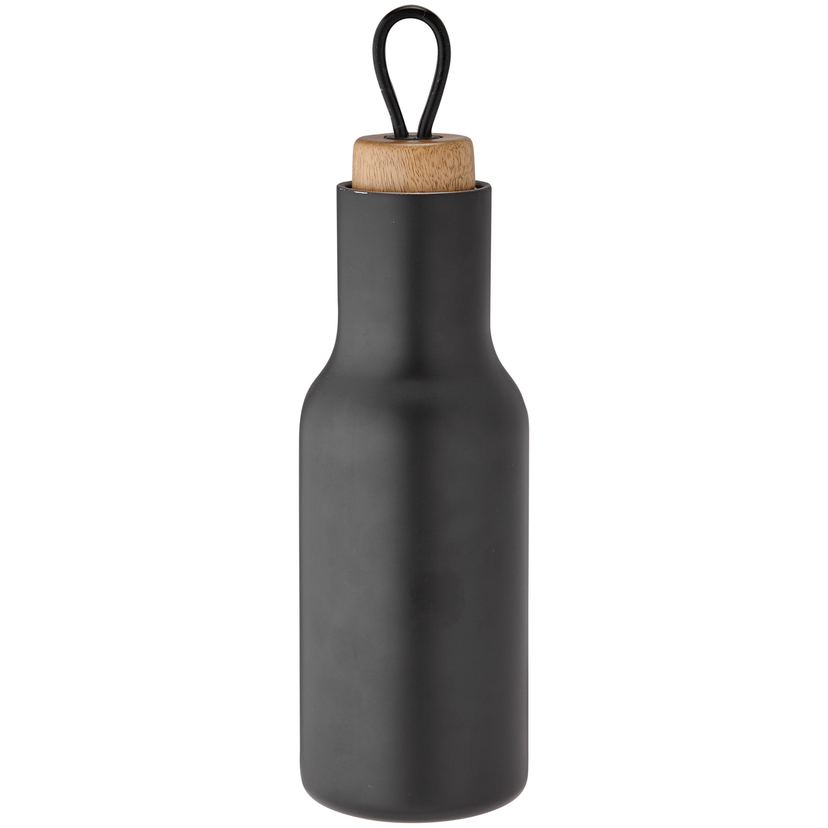 Tempa Insulated Drink Bottle, Black, 600ml in Black