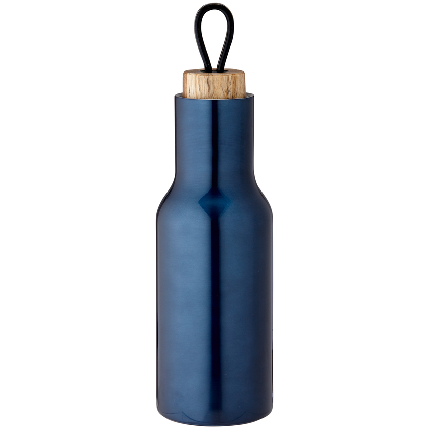 Tempa Insulated Drink Bottle, Navy, 600ml in Navy Blue