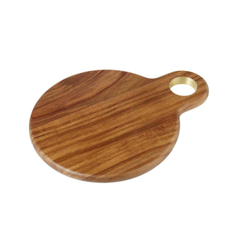 Davis & Waddell Acacia & Brass Serving Board, 32cm