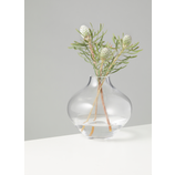 Amalfi Idah Vase, Clear Glass