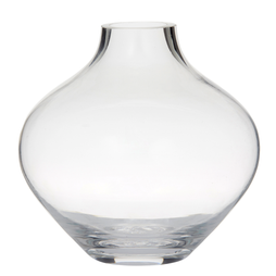 Amalfi Idah Vase, Clear Glass