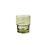 Stevens Villa Stackable Glass, Set Of 4, 230ml, Green in Green