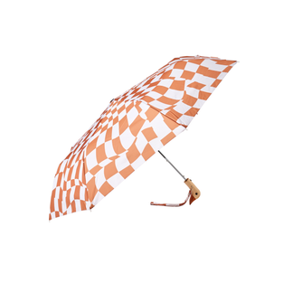 Original Duckhead Compact Umbrella, Peanut Butter Checkers in Peanut Butter Checkers