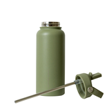 Sage And Cooper Insulated Bottle, 1 Litre, Olive
