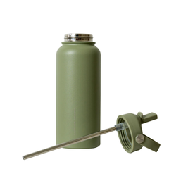 Sage And Cooper Insulated Bottle, 1 Litre, Olive