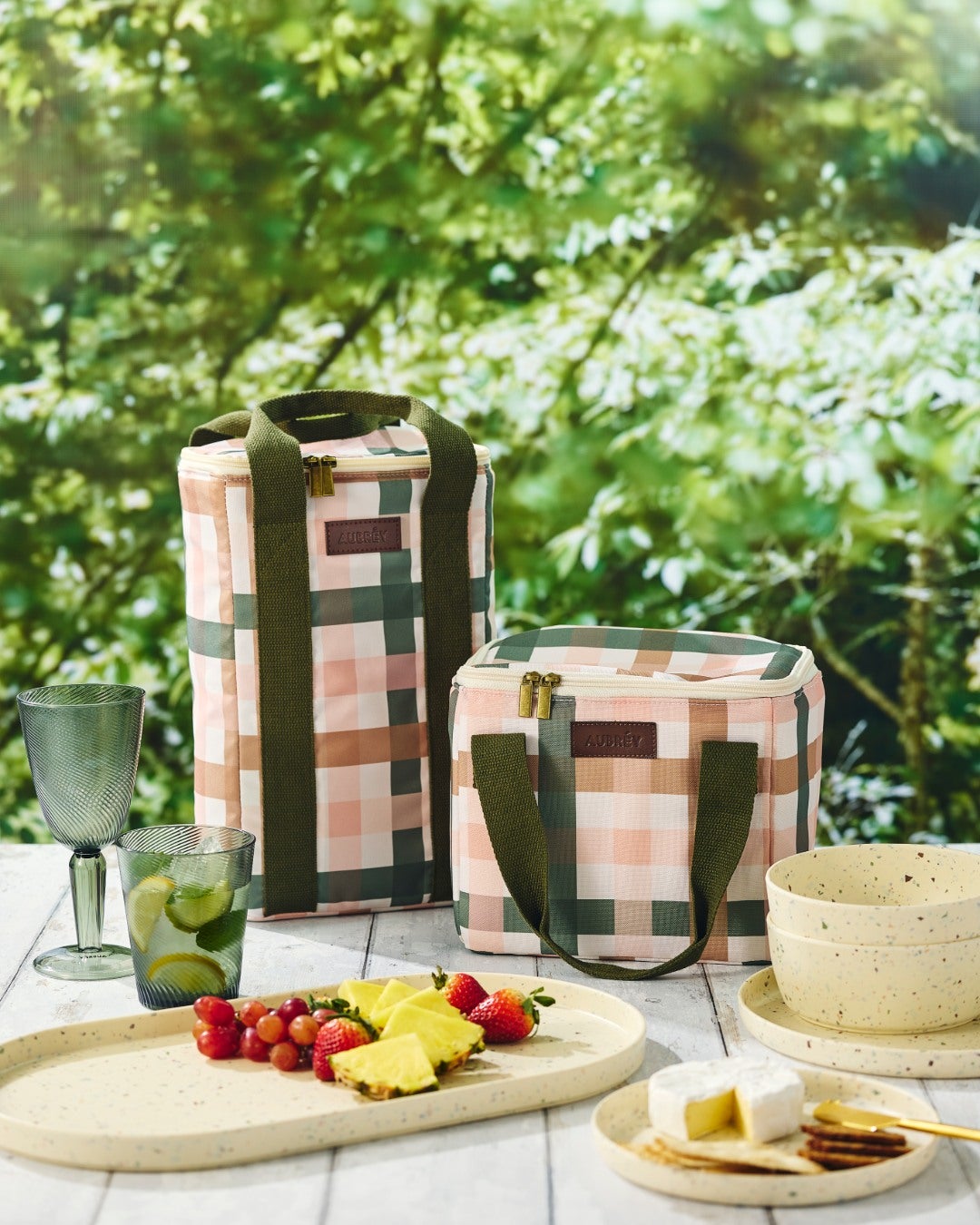 Picnic season, sorted. The Aubrey range brings effortless style to every sunny spread.