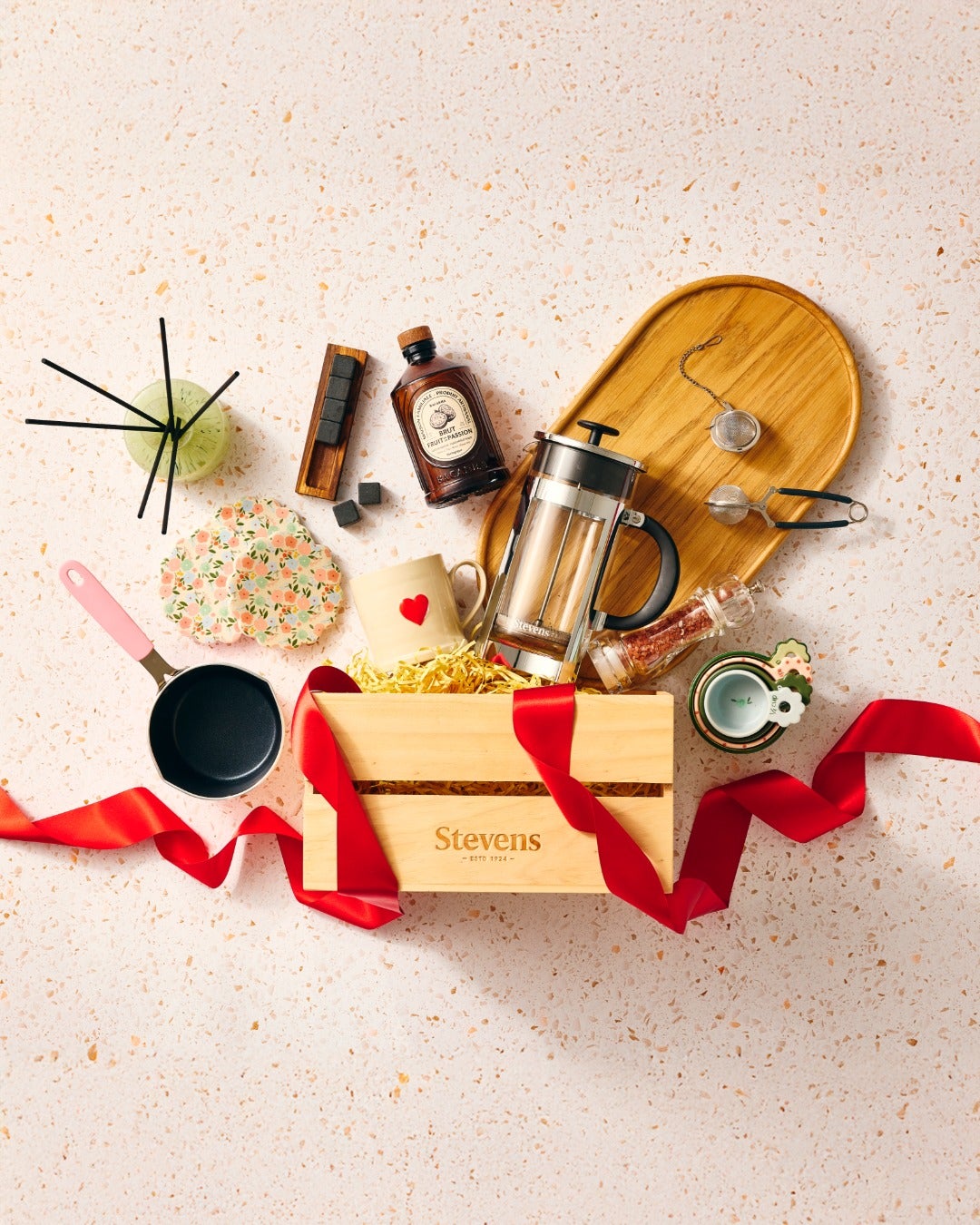 Build your own Christmas hamper with Stevens - choose their favourites, mix in festive treats, and craft a gift that feels genuinely thoughtful.